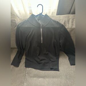 Eddie Bauer Black Half-Zip Sweater